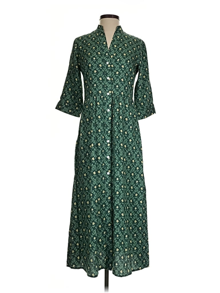 Pre-owned Beau & Ro Casual Dress In Green