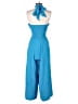 Amanda Uprichard Solid Blue Jumpsuit Size S - photo 2