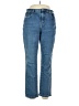 St. John's Bay Chevron-herringbone Blue Jeans Size 18 - photo 1