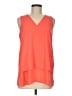 MICHAEL Michael Kors 100% Polyester Orange Sleeveless T-Shirt Size M - photo 1