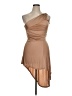 Alexis 100% Viscose Solid Tan Cocktail Dress Size XL - photo 1