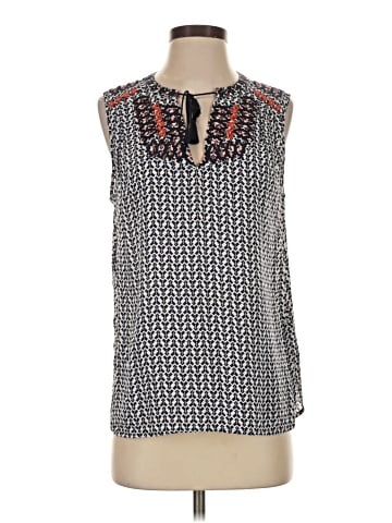 fleur bleue Sleeveless Blouse (view 1)