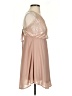 C. Luce 100% Polyester Tan Cocktail Dress Size S - photo 4