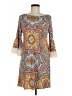 Judith March 100% Polyester Paisley Orange Casual Dress Size M - photo 1