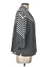 Investments 100% Polyester Chevron-herringbone Silver 3/4 Sleeve Blouse Size L (petite) - photo 4