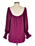Caramela 100% Polyester Purple 3/4 Sleeve Blouse Size S - photo 2
