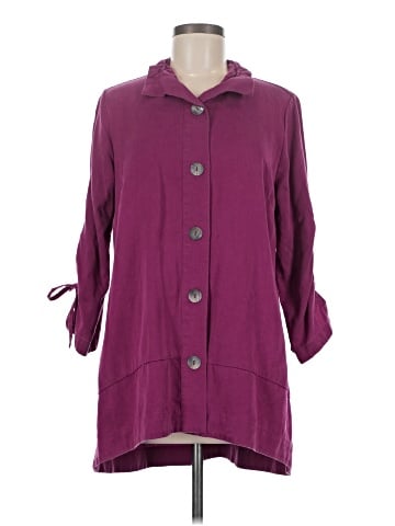Soft Surroundings 3/4 Sleeve Button-Down Shirt (view 1)