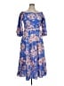 Eliza J 100% Polyester Blue Casual Dress Size 14 - photo 1