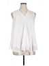 Simply Vera Vera Wang 100% Polyester White Sleeveless Blouse Size XL - photo 1