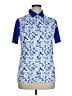 Adidas 100% Polyester Blue Short Sleeve Top Size XL - photo 1