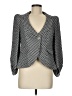 Armani Collezioni 100% Viscose Chevron-herringbone Gray Blazer Size EU (IT) 44 / US 8 - photo 1