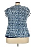 Rafaella 100% Polyester Blue Short Sleeve Top Size 3X - photo 2