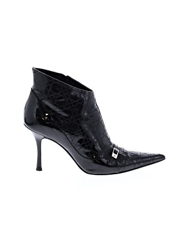 Dior Cannage Quilted Patent Leather Booties (view 1)