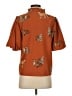 THML Orange Short Sleeve Blouse Size S - photo 2