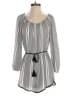 Ecote 100% Polyester Stripes Gray Black Romper Size M - photo 1