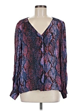 Parker Long Sleeve Silk Top (view 1)