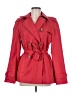 Coach 100% Cotton Red Trenchcoat Size M - photo 1