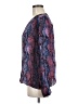 Parker Purple Long Sleeve Silk Top Size M - photo 5