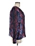 Parker Purple Long Sleeve Silk Top Size M - photo 4