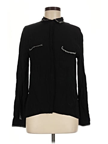 Zara Basic Long Sleeve Blouse (view 1)
