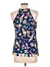 Escapada 100% Rayon Blue Sleeveless Blouse Size L - photo 2