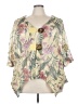 Kaktus 100% Polyester Gold Cardigan Size 5X (estimated) - photo 1