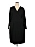 Leota Solid Black Casual Dress Size 3X - photo 1