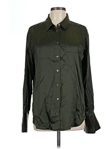 FRAME Long Sleeve Silk Top (view 1)
