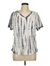 Rock & Republic Tie-dye Silver Short Sleeve T-Shirt Size L - photo 1