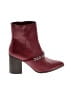 Journee Collection Burgundy Ankle Boots Size 9 - photo 1