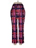 Crosby 100% Polyester Plaid Pink Casual Pants Size L - photo 1