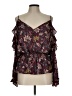Le Lis 100% Polyester Burgundy Sleeveless Blouse Size L - photo 1