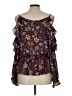 Le Lis 100% Polyester Burgundy Sleeveless Blouse Size L - photo 2