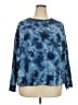 Old Navy 100% Cotton Tie-dye Blue Pullover Sweater Size 2X - photo 1