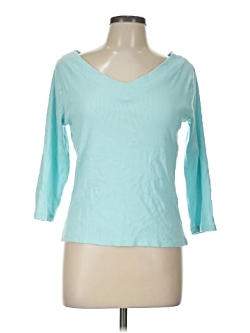 Liz Claiborne 3/4 Sleeve T-Shirt (view 1)