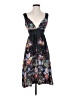 Single Dress 100% Polyester Paisley Black Casual Dress Size P (petite) - photo 1