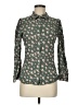 Next Floral Green Long Sleeve Blouse Size 14 - photo 1