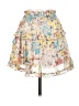 Unbranded 100% Polyester Floral White Casual Skirt Size S - photo 1