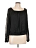 Ann Taylor 100% Polyester Black 3/4 Sleeve T-Shirt Size L - photo 1