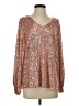 Vine & Love 100% Polyester Pink Long Sleeve Blouse Size S - photo 1