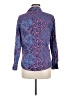 Foxcroft 100% Cotton Paisley Blue Long Sleeve Button-Down Shirt Size 6 - photo 2