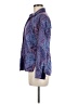 Foxcroft 100% Cotton Paisley Blue Long Sleeve Button-Down Shirt Size 6 - photo 5