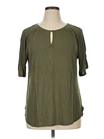 Ann Taylor LOFT Outlet Short Sleeve Blouse (view 1)