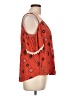 Cato 100% Rayon Orange Sleeveless Blouse Size L - photo 4
