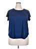 Ideology Blue Short Sleeve Top Size 2X - photo 1