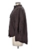 Cos 100% Cotton Checkered-gingham Brown Long Sleeve Blouse Size 32 - photo 5