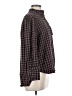 Cos 100% Cotton Checkered-gingham Brown Long Sleeve Blouse Size 32 - photo 4