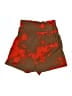 Rules of Etiquette Print Brown Khaki Shorts Size S - photo 2