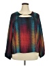 Bold Elements 100% Polyester Tie-dye Teal Long Sleeve Blouse Size XXL - photo 1