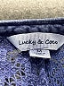 Lucky & Coco Blue Long Sleeve Top Size M - photo 7